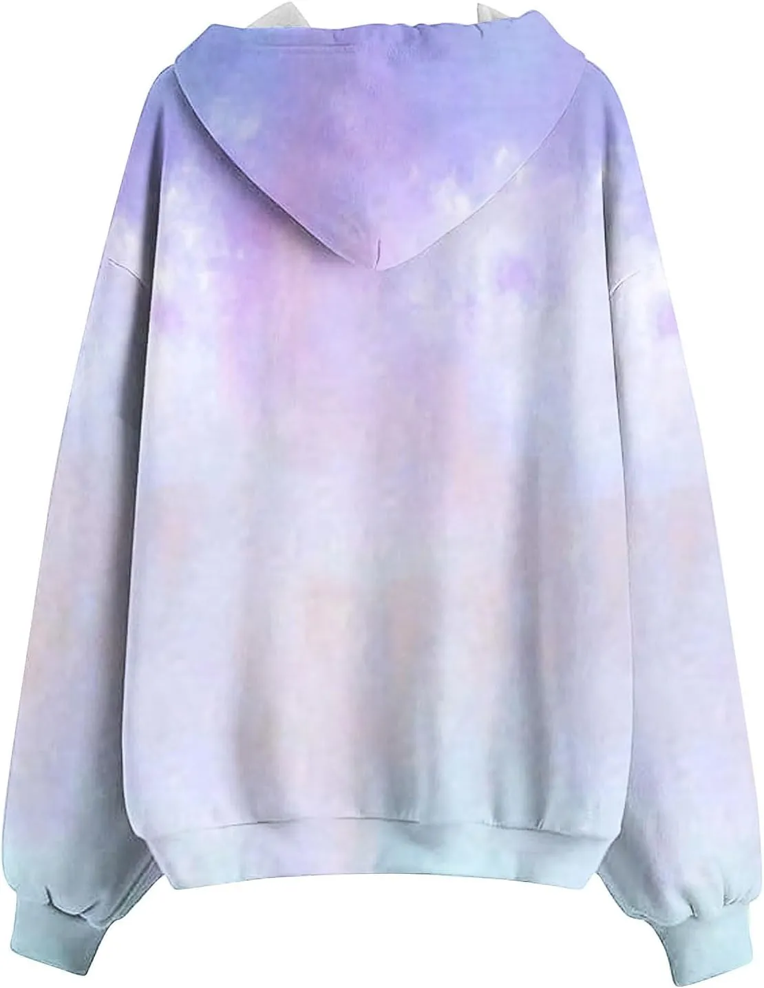Zip Up Hoodies for Women Long Sleeve Trendy Gradient Sweatshirt Casual Oversized Hoodie Comfy Pullover with Pockets